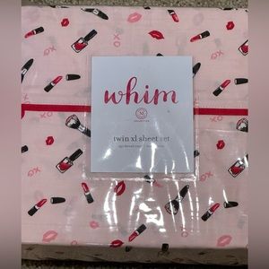 *NEW IN PACKAGE* Martha Stewart Whim Sheet Set Twin Xl Makeup Pink